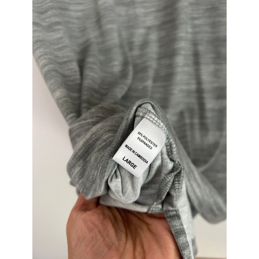 Muk Luks Women's Gray Heather Short Sleeve Tee Size Large - Picture 6 of 6